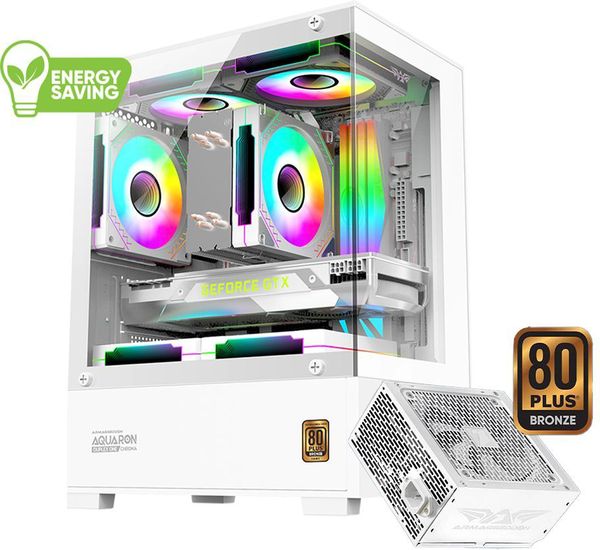 Κουτί Η/Υ ARMAGGEDDON PC CASE WITH PSU AQIARON NEMO WHITE AQUARON-NEMO-With 250W Power Supply (Τροφοδοτικο ATX)