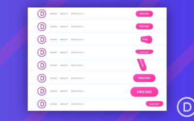 Divi Menu Navigation Bar & Dropdown menu style
