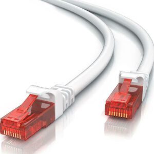 POWERTECH CAT6E ETHERNET PATCH CABLE 0.25m GRAY