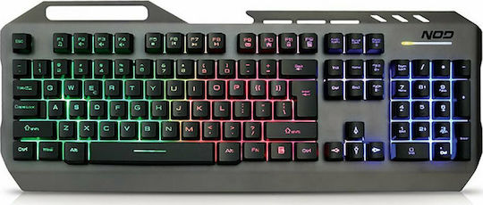 Gaming Πληκτρολόγιο NOD Defender με RGB φωτισμό Εσύρματο Πληκτρολόγιο Αγγλικό